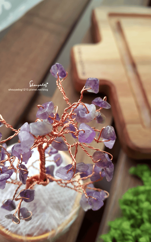 【財神小舖】含開光的招財小物 精巧水晶發財樹