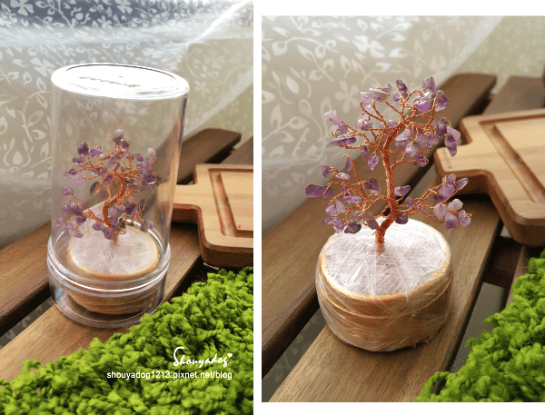 【財神小舖】含開光的招財小物 精巧水晶發財樹