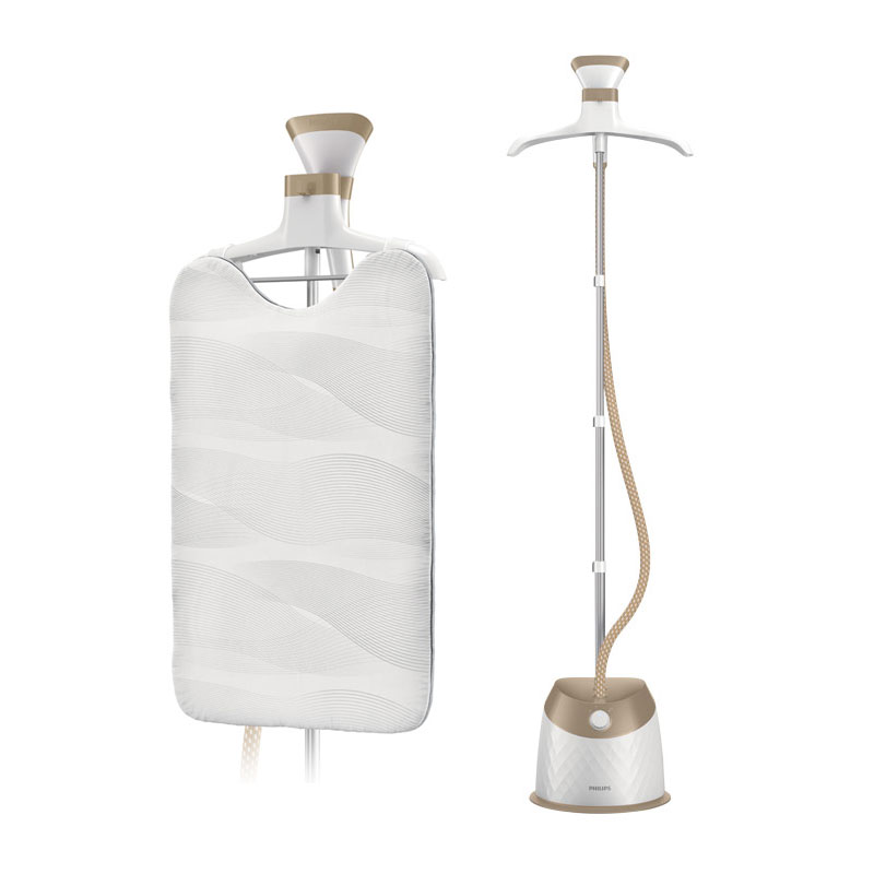 限量送香氛小物+衛生紙2串直立式5段式蒸汽掛燙機-附特殊衣架及刷具燙線夾及掛燙板-霧感金(GC524/63)_0