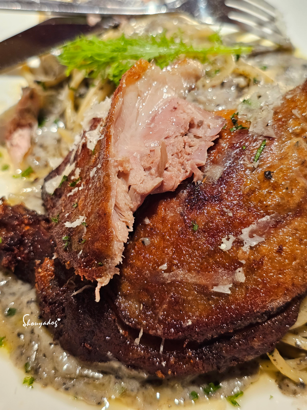 【台北餐酒館】嵩SUNG 法式黑松露油封鴨腿 南洋參巴醬碳烤