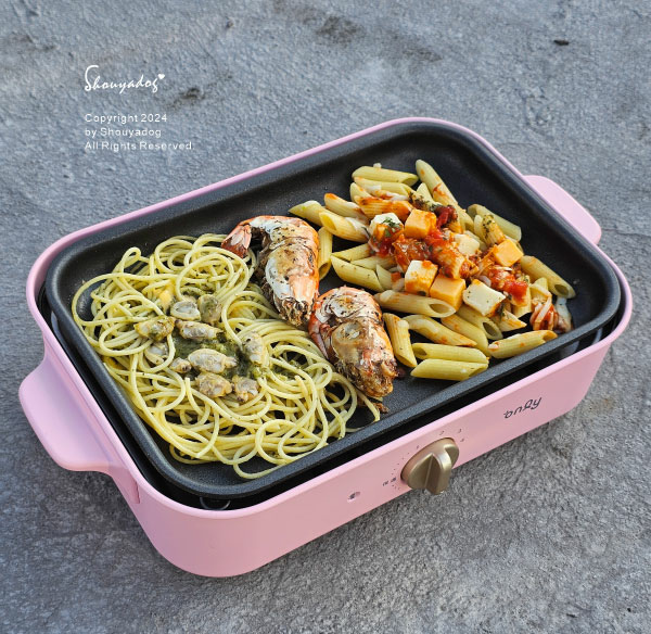 【廚房家電】only多功能不沾復古電烤盤赫本粉