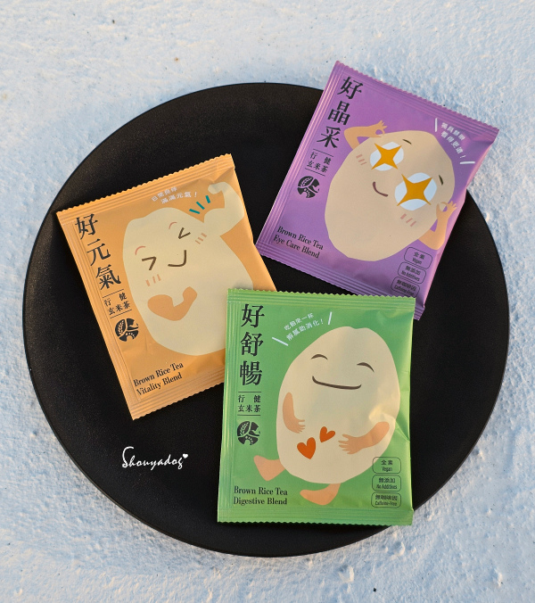 行健有機夢想村 無麩質純米蛋捲 無咖啡因玄米茶 好晶采 好舒