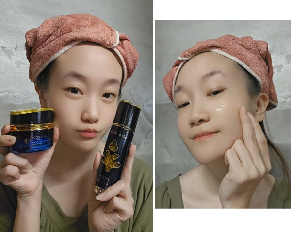 KORENA珂蕾娜 璀璨時空魚子金萃精華X璀璨時空小藍鑽晚霜