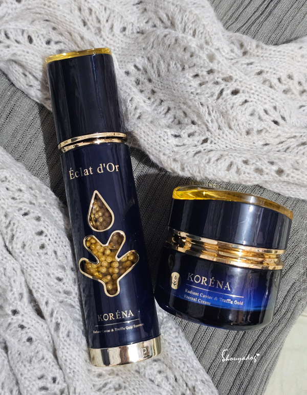 KORENA珂蕾娜 璀璨時空魚子金萃精華X璀璨時空小藍鑽晚霜