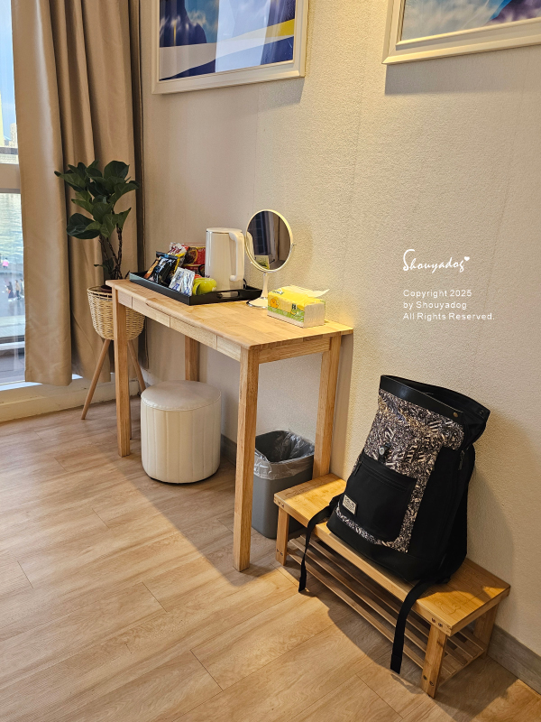 基隆中華郵輪文旅-海洋廣場海景房-梳妝台2