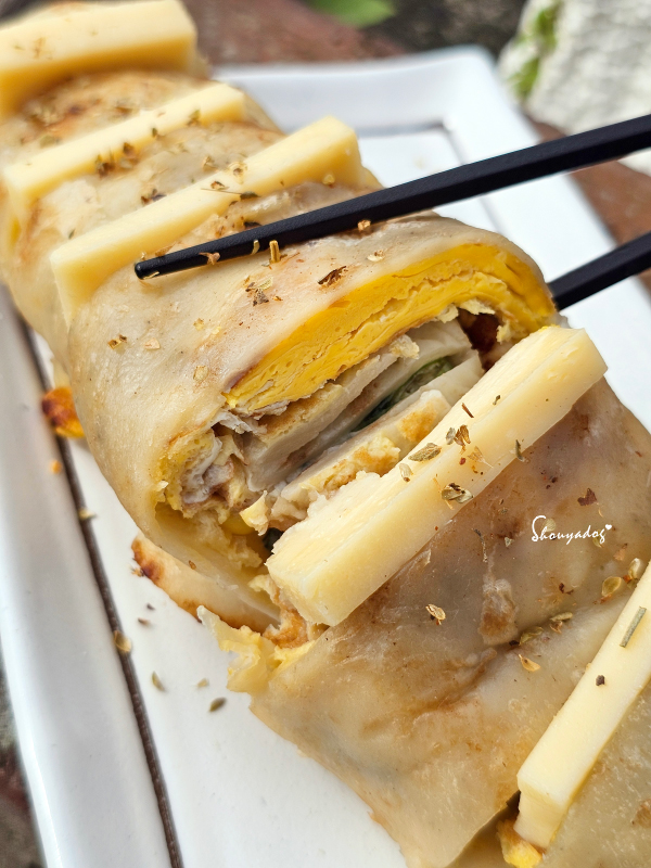 懶人蛋餅的幾種吃法｜双胞胎手工蛋餅捲ㄦ