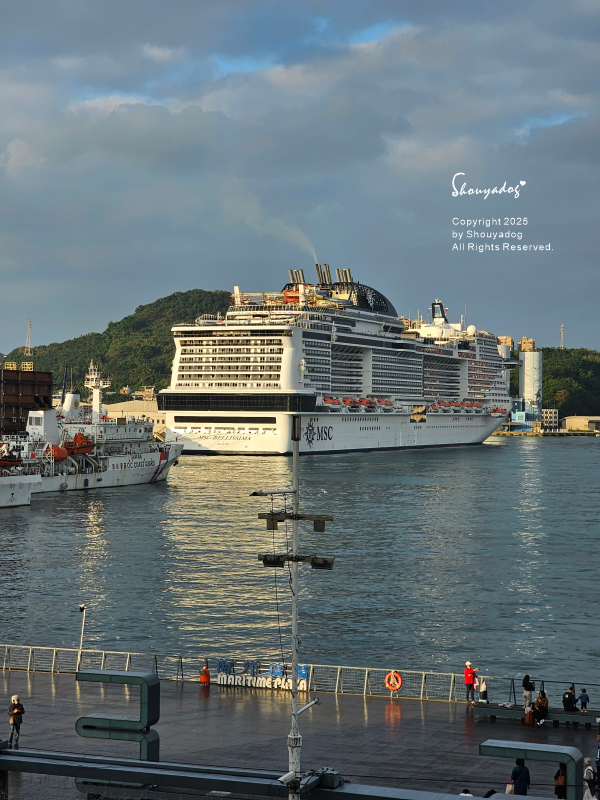 基隆中華郵輪文旅-海洋廣場海景房窗外景色-郵輪