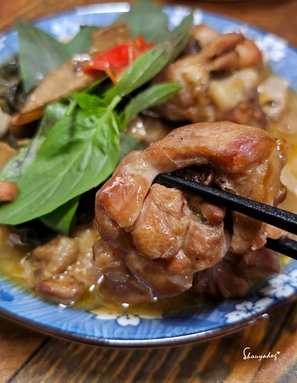 塔香三杯雞丁-輕輕一咬就分開的雞肉