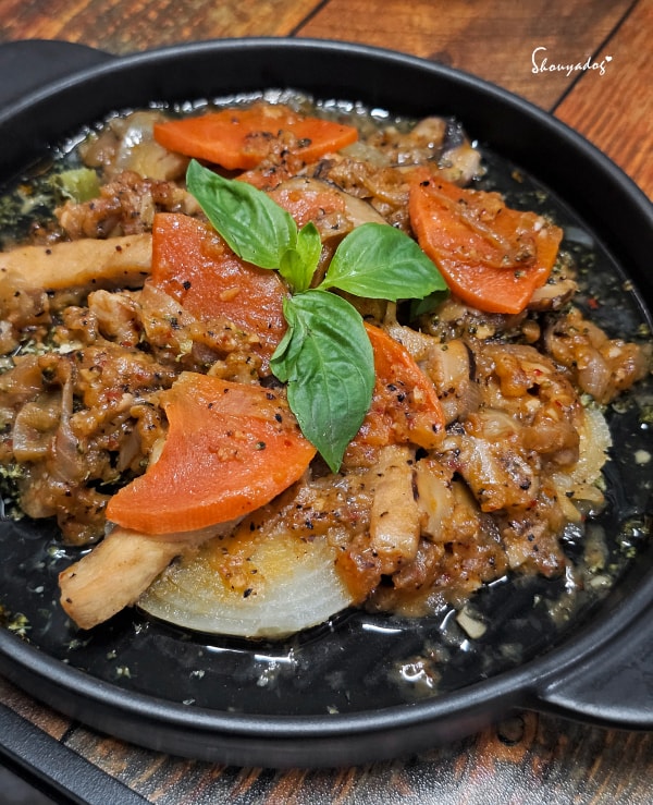 BBQ鐵板豬柳-加料洋蔥圈