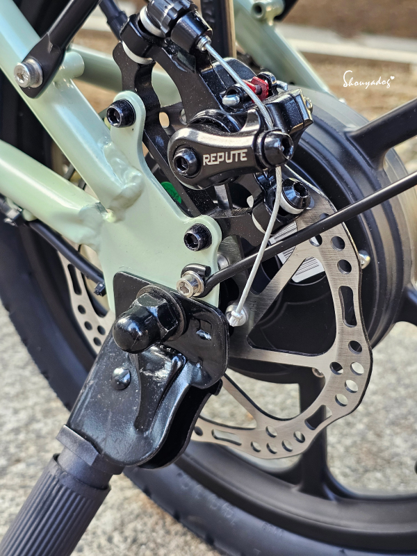 CyberCycle Antelope 小羚羊 多功能親子電輔車|小個子也能輕鬆駕馭的雲朵坐騎 - 第17張圖 CyberCycle小羚羊規格-前後雙碟煞-特寫-Antelope36V