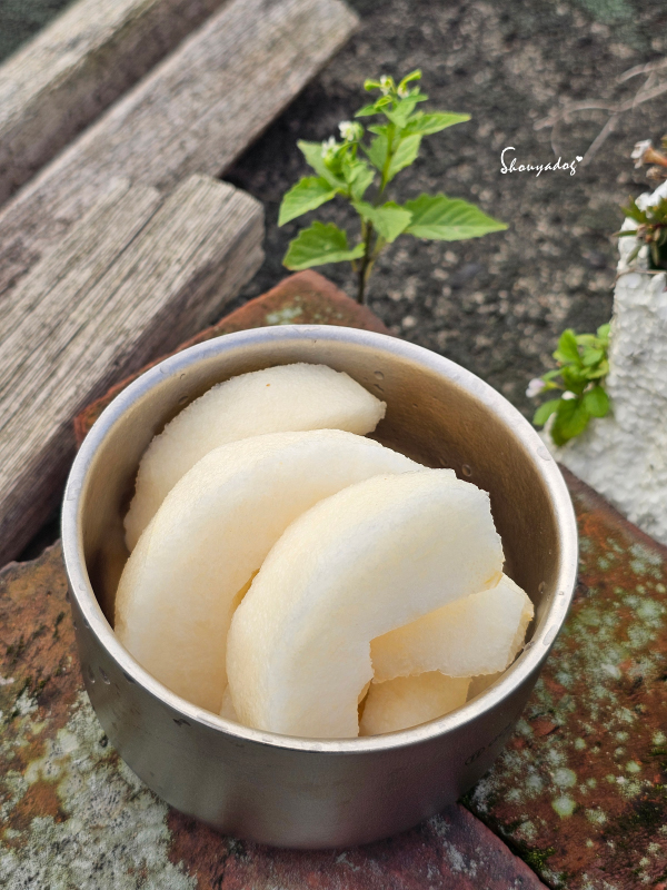 切好的韓國梨-甜美多汁