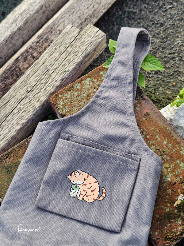 環保飲料提袋包覆款-可愛摺疊小掛飾-展開的樣子