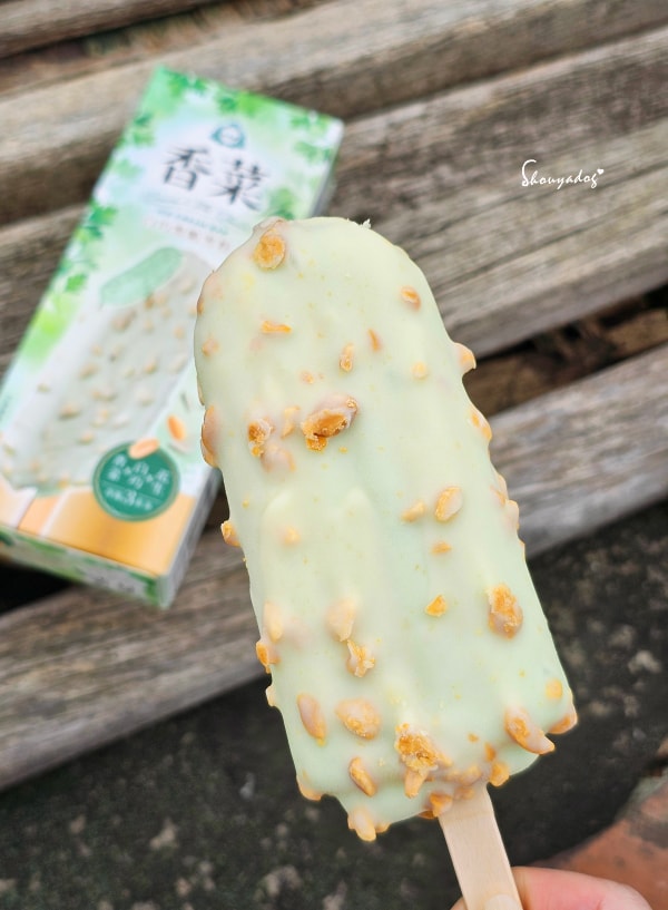 全家限定-杜老爺香菜白巧雪脆雪糕-評價-實測-春天配色