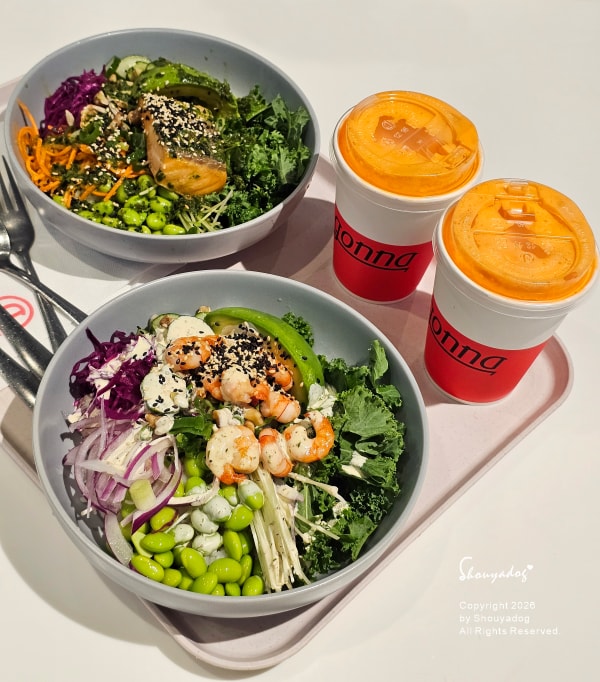 忠孝SOGO美食|gonna EXPRESS:細品地中海風格的原型食物。Power Bowl 跟 Poke 哪裡不同? - 第3張圖 忠孝SOGO美食-gonnaEXPRESS原型食物能量碗全桌圖