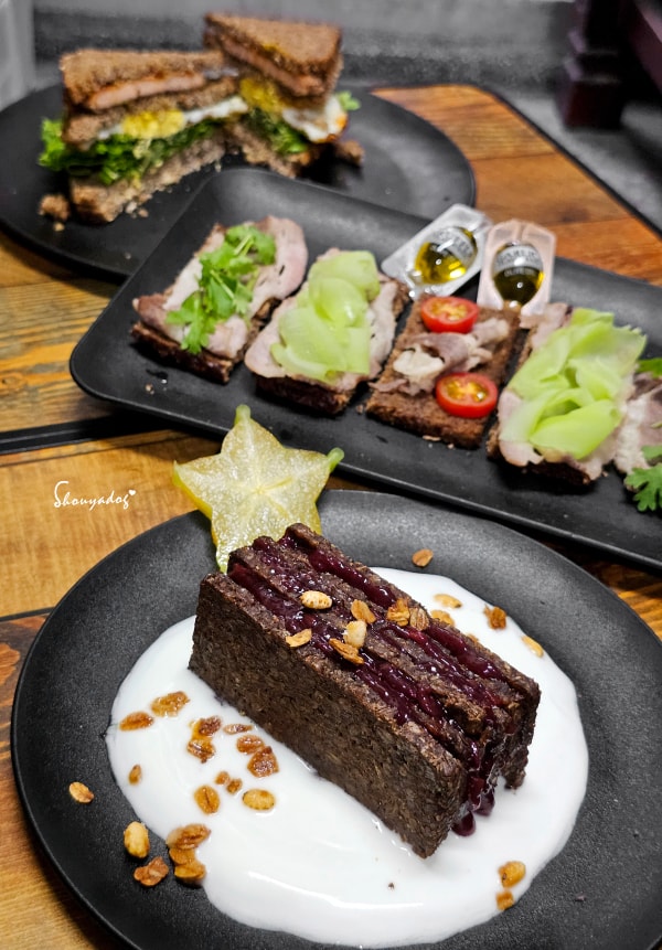 D'arbo櫻桃果醬與德國麵包堆疊的千層甜點-野餐輕食甜點大合照-桌上