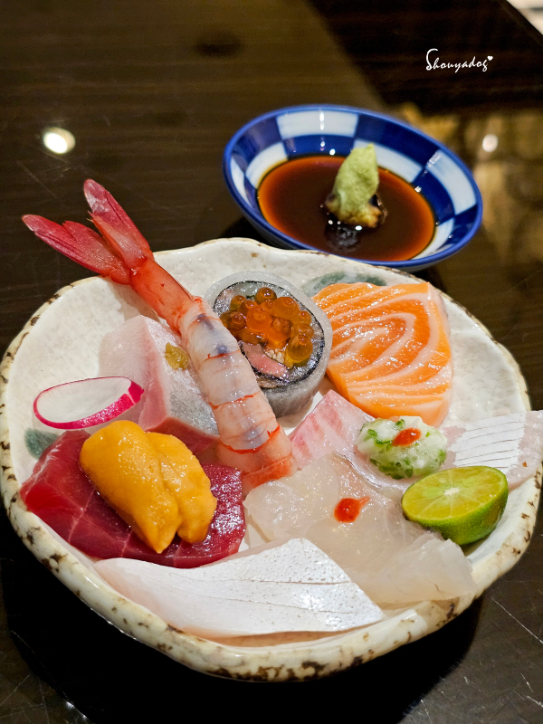 信義區日本料理推薦-心月懷石澎湃季節生魚片盛合-分食小盤