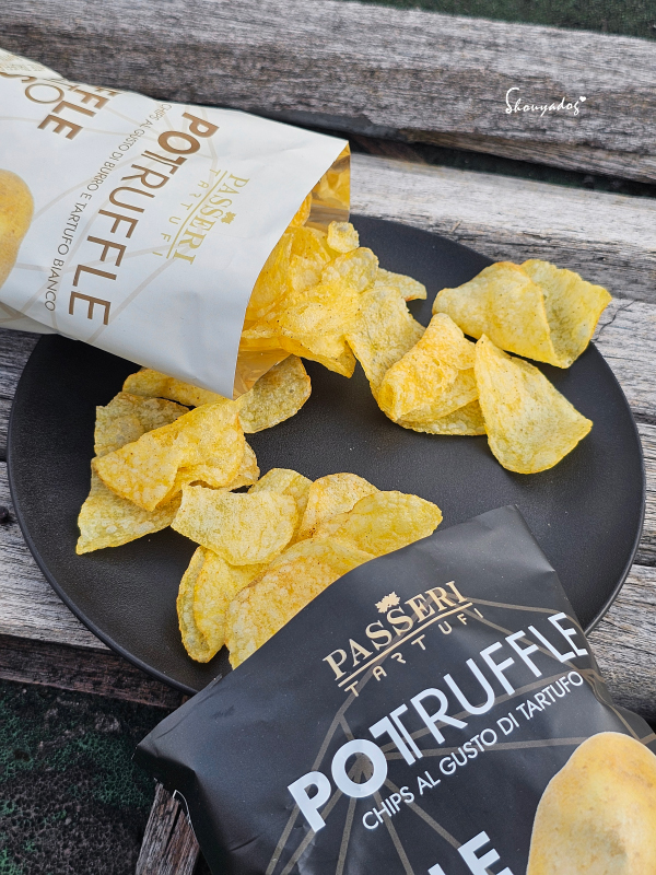追劇零食團購推薦-PASSERI黑白松露洋芋片-打開