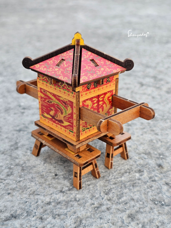 媽祖文創商品推薦｜玄奘文化出版：小神轎DIY立體模型組，超可愛的祈福文創商品開箱