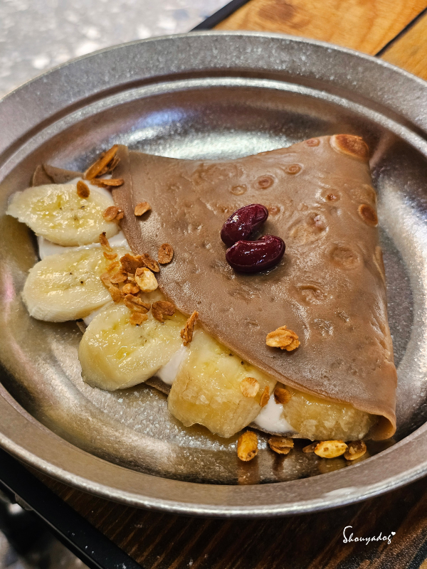 水手牌粉漿蛋餅粉-星球表面的童話感Pancake-香蕉可麗餅風擺盤