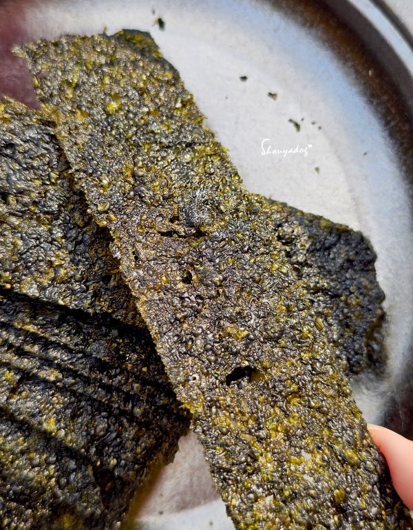 團購海苔推薦-琉宇醬選好滋好滋焦香脆片海苔-質感特寫